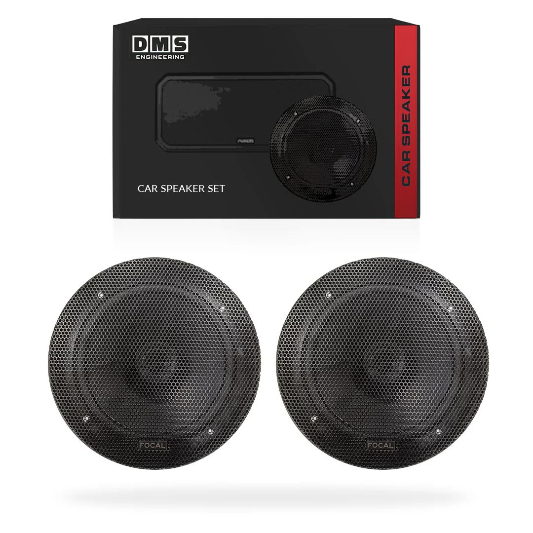 6.5" Round & Square / 4" Rectangular Shallow Mount Car Speakers Set - Image 2