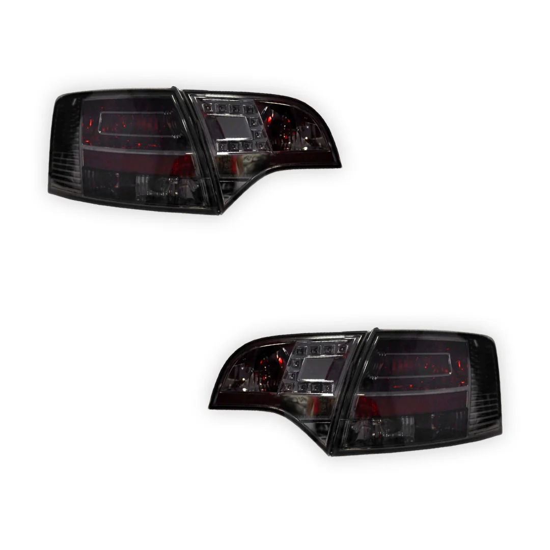 Audi A4 B7 (2005 - 2008) Clear Red LED Tail Lights LH + RH - Image 5