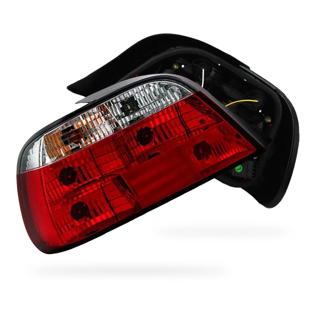 BMW 7 Series E38 (1995 - 2001) Clear Red Halogen Tail Lights LH + RH