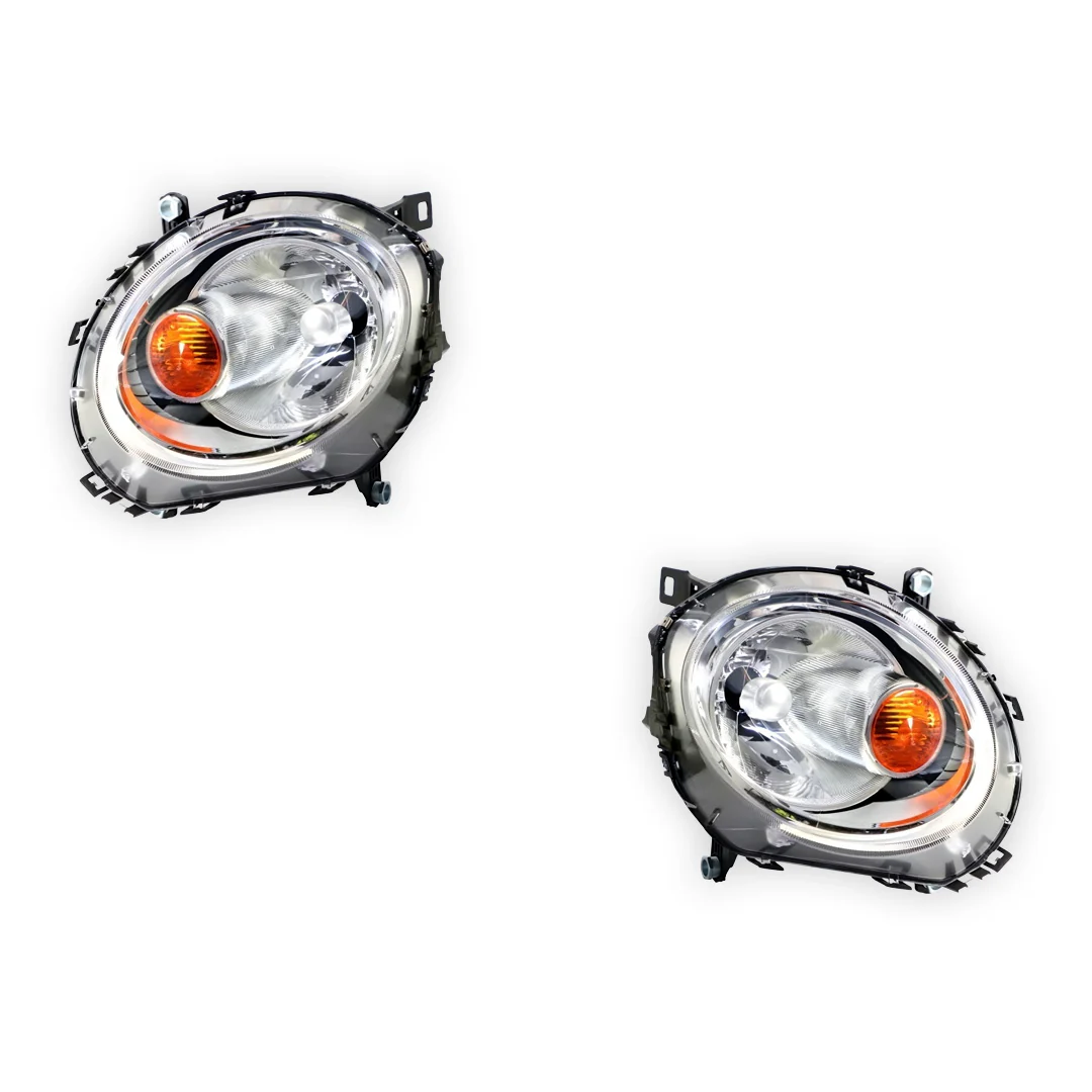 BMW  Cooper R57 (2009 - 2014) OEM Style Non Xenon Headlights Amber cap LH + RH - Image 2