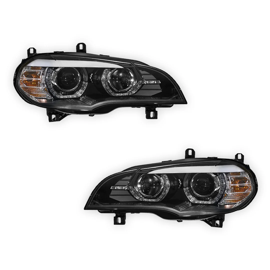 BMW X5 E70 (2007 - 2013) Xenon / AFS Model LED DRL Projector Headlights LH + RH - Image 2
