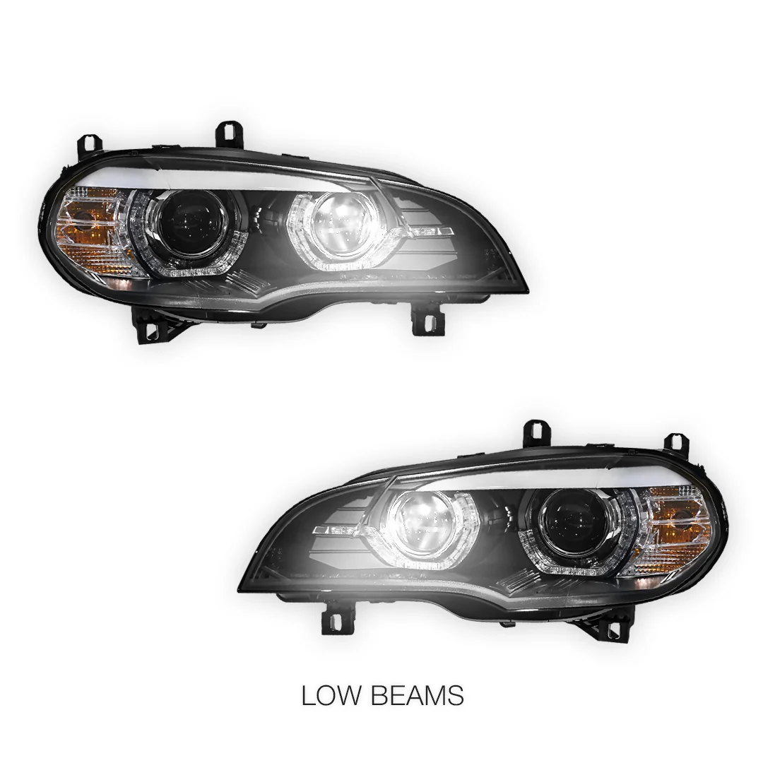 BMW X5 E70 (2007 - 2013) Xenon / AFS Model LED DRL Projector Headlights LH + RH - Image 5