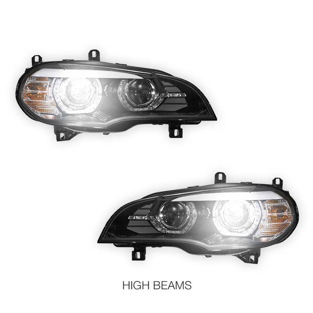 BMW X5 E70 (2007 - 2013) Xenon / AFS Model LED DRL Projector Headlights LH + RH - Image 6