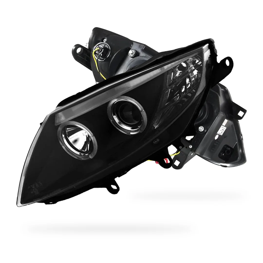 BMW Z4 E85 / E86 (2003 - 2008) Halogen Model Black CCFL Angel-Eyes Projector Headlights LH + RH