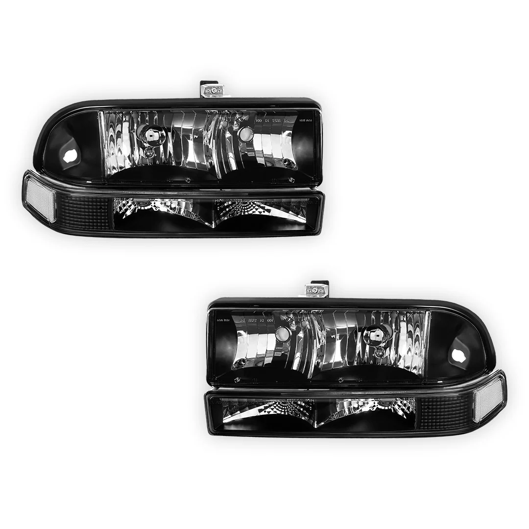 Chevrolet Blazer (1998 - 2004) Replacement Headlights and Bumper Lights LH + RH - Image 2