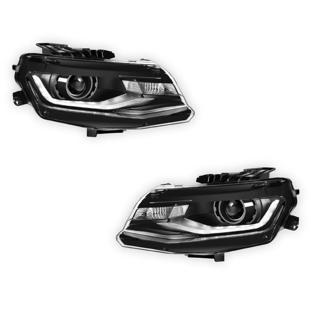 Chevrolet Camaro LS / LT / SS (2016 - 2022) LED DRL Replacement Projector Headlights LH + RH - Image 2