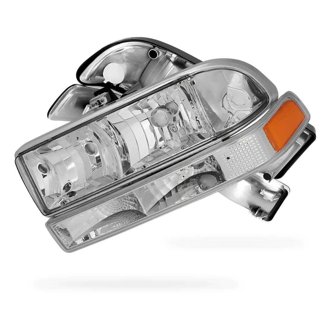 Chevrolet S10 LS / LT / ZR2 (1998 - 2004) Replacement Headlights and Bumper Lights LH + RH - Image 10