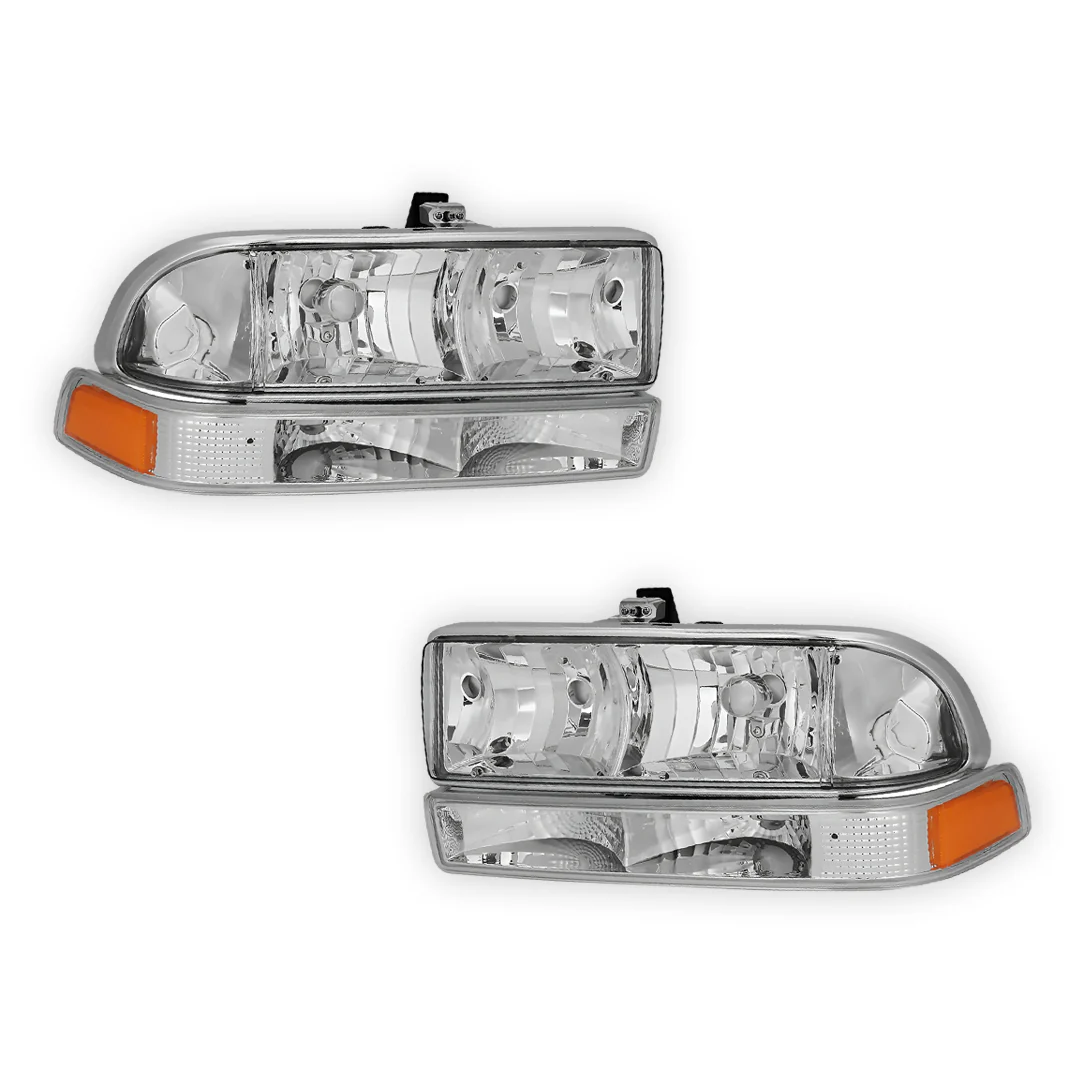 Chevrolet S10 LS / LT / ZR2 (1998 - 2004) Replacement Headlights and Bumper Lights LH + RH - Image 11