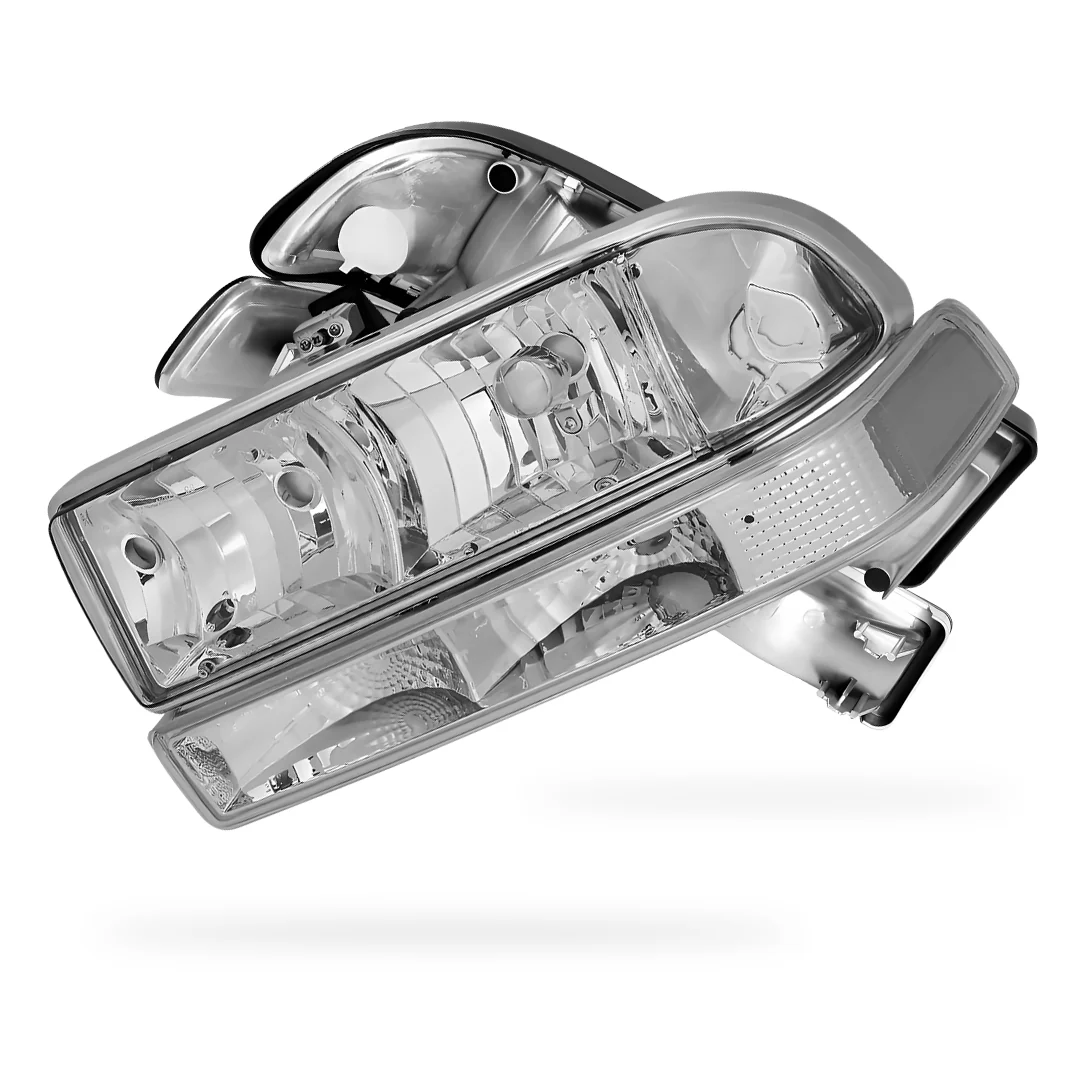 Chevrolet S10 LS / LT / ZR2 (1998 - 2004) Replacement Headlights and Bumper Lights LH + RH - Image 7