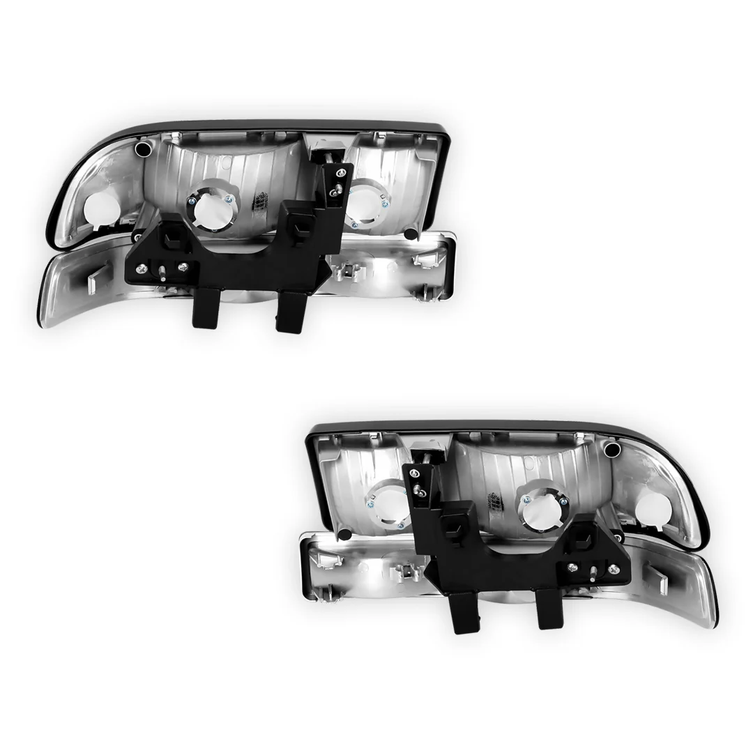 Chevrolet S10 LS / LT / ZR2 (1998 - 2004) Replacement Headlights and Bumper Lights LH + RH - Image 9
