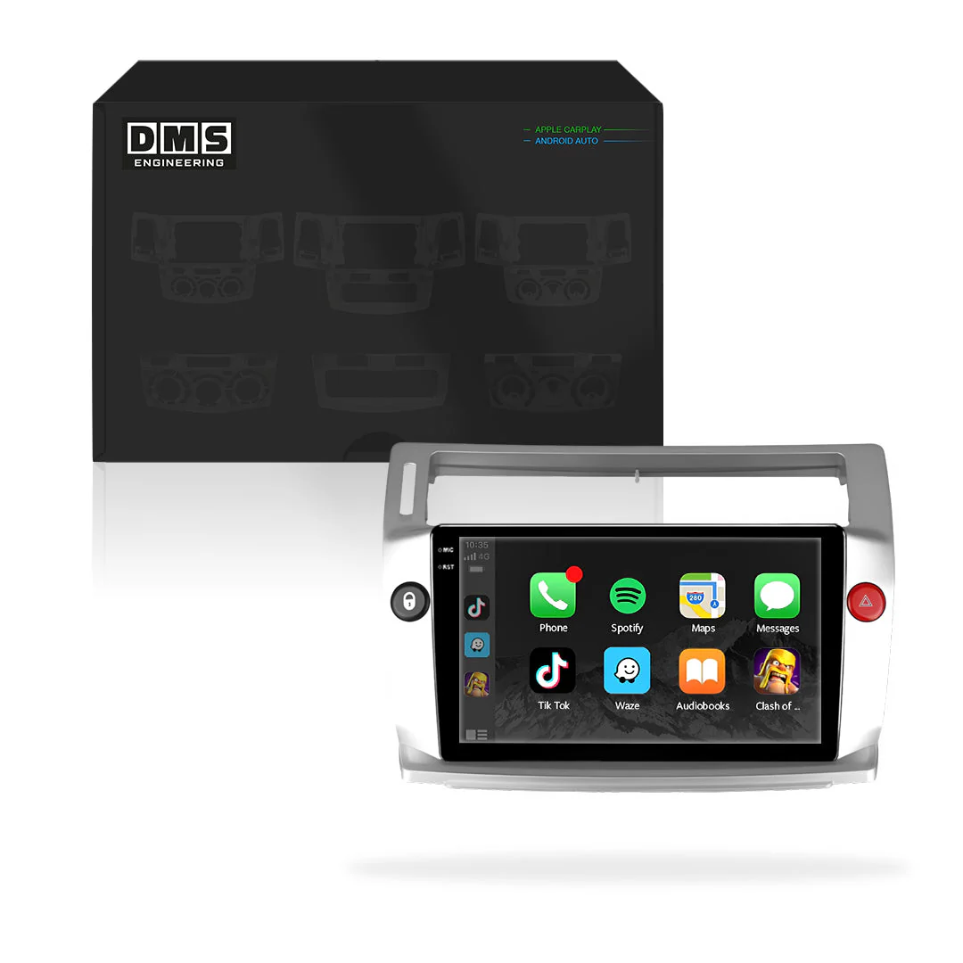 Citroen C4 B7 C-Triomphe / C-Quantre (2004 - 2014) 9" Wireless Android 16 Car Stereo for Apple CarPlay / Android Auto