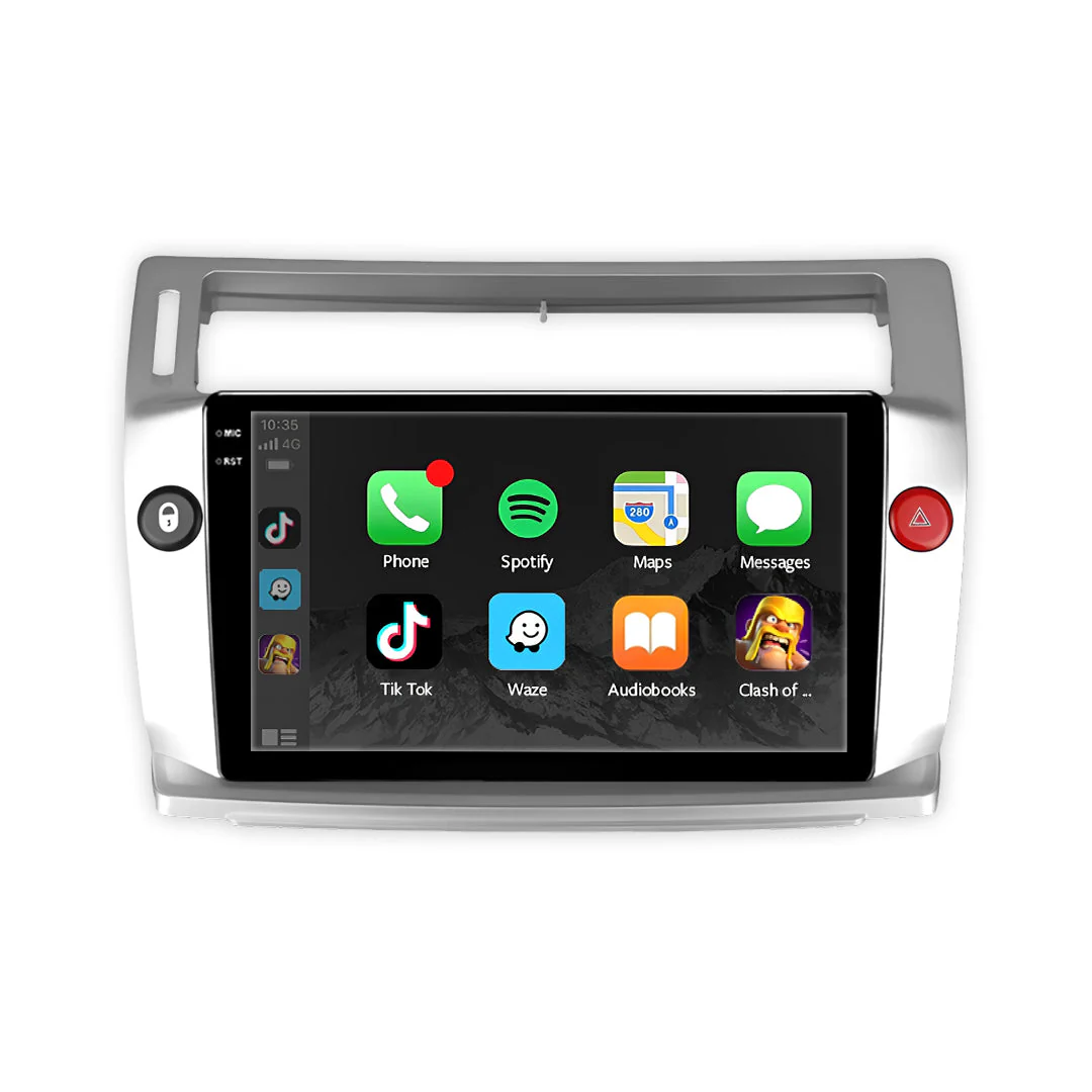 Citroen C4 B7 C-Triomphe / C-Quantre (2004 - 2014) 9" Wireless Android 16 Car Stereo for Apple CarPlay / Android Auto - Image 2