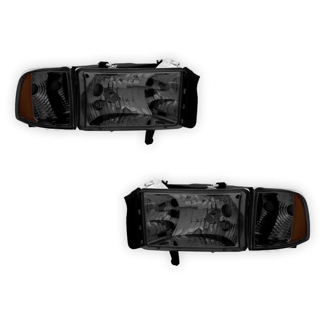 Dodge RAM 1500 (1994 - 2001) Replacement Headlights LH + RH - Image 8