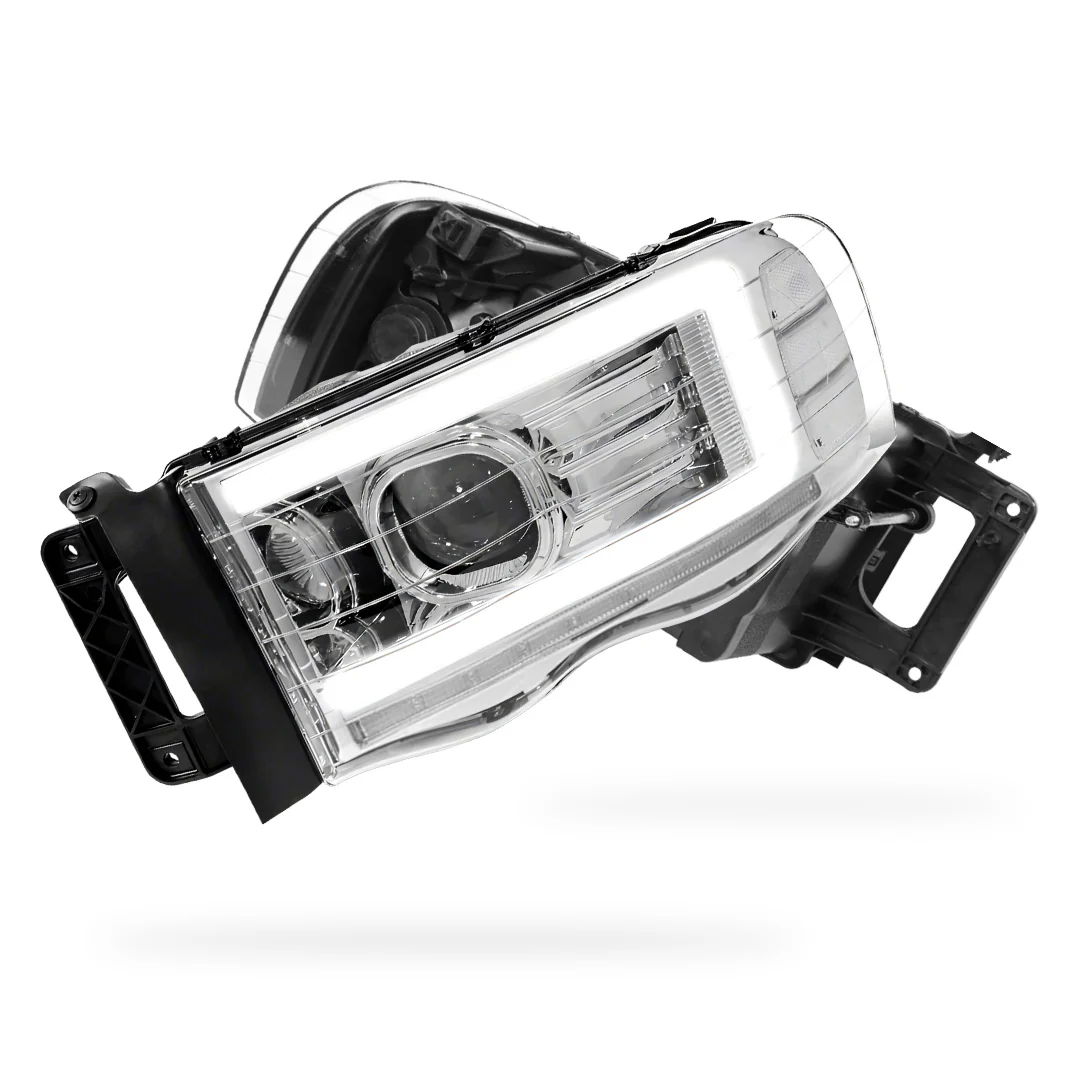 Dodge RAM 1500 (2002 - 2005) LED DRL Sequential Turn Signal Projector Headlights LH + RH - Image 13