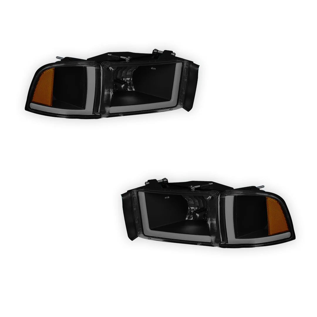 Dodge RAM 2500 (1994 - 2002) LED DRL Headlights LH + RH - Image 11