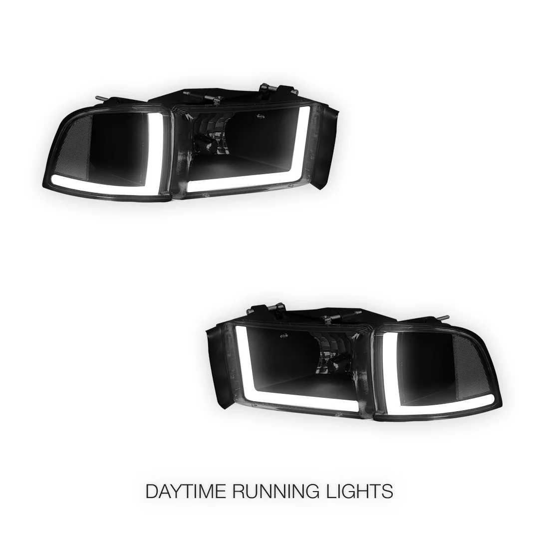 Dodge RAM 2500 (1994 - 2002) LED DRL Headlights LH + RH - Image 12