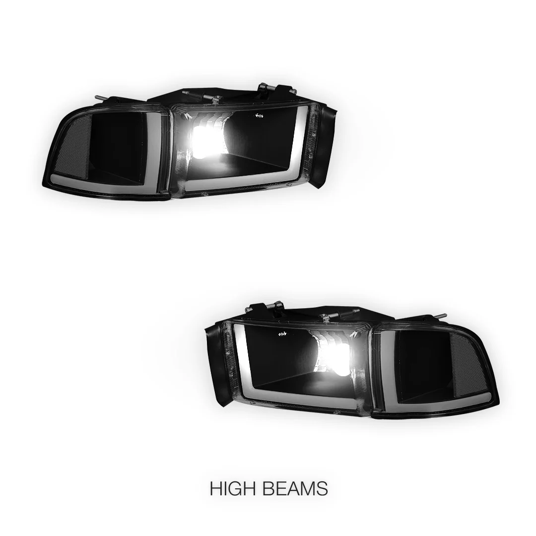 Dodge RAM 2500 (1994 - 2002) LED DRL Headlights LH + RH - Image 14