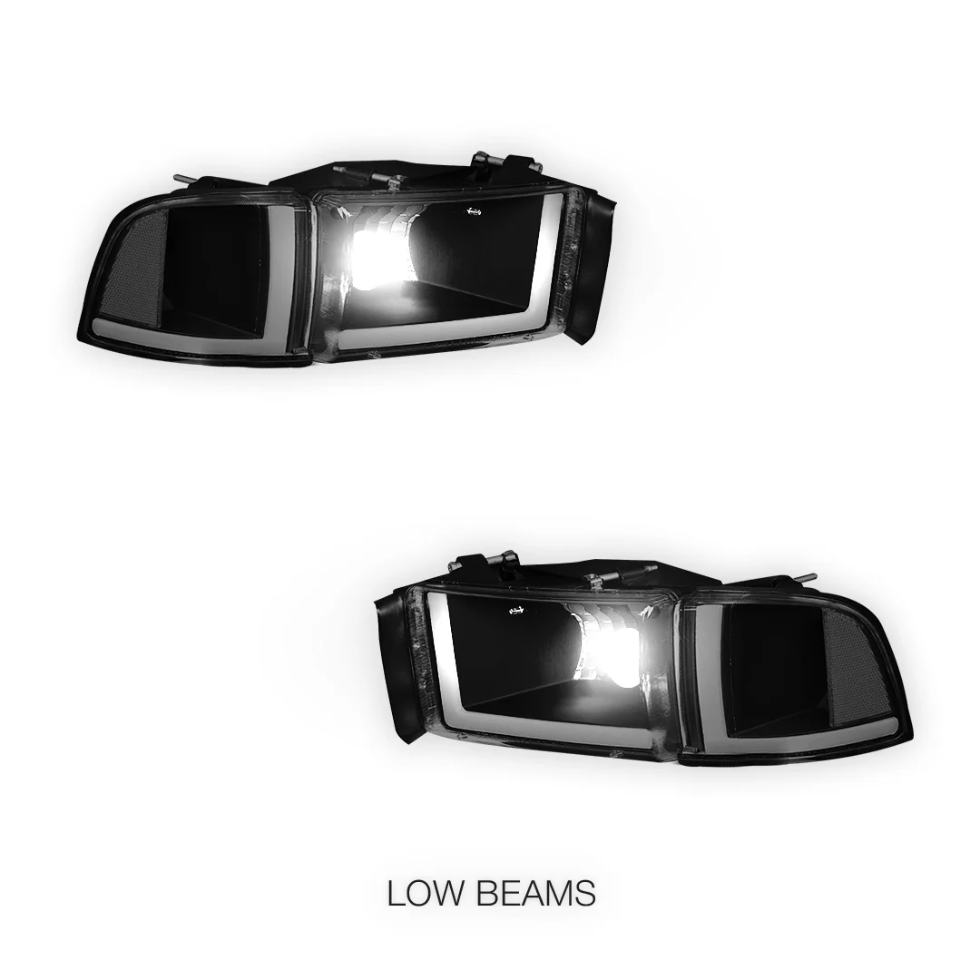 Dodge RAM 2500 (1994 - 2002) LED DRL Headlights LH + RH - Image 16