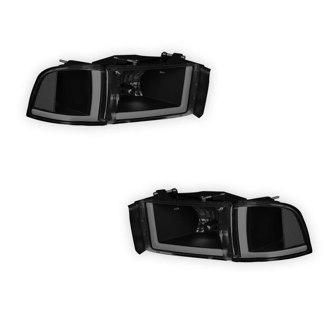 Dodge RAM 2500 (1994 - 2002) LED DRL Headlights LH + RH - Image 17