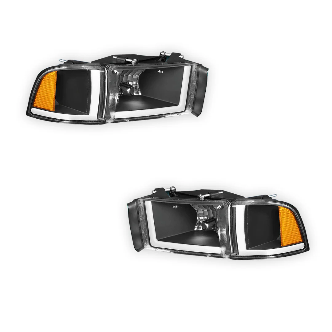 Dodge RAM 2500 (1994 - 2002) LED DRL Headlights LH + RH - Image 5
