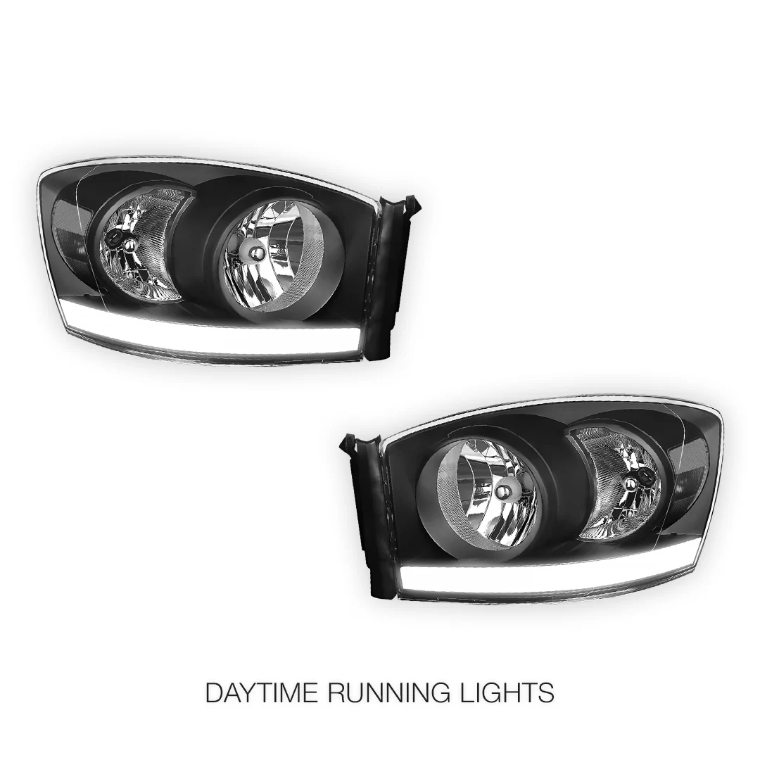 Dodge RAM 2500 (2006 - 2009) LED DRL Corner Headlights LH + RH - Image 3