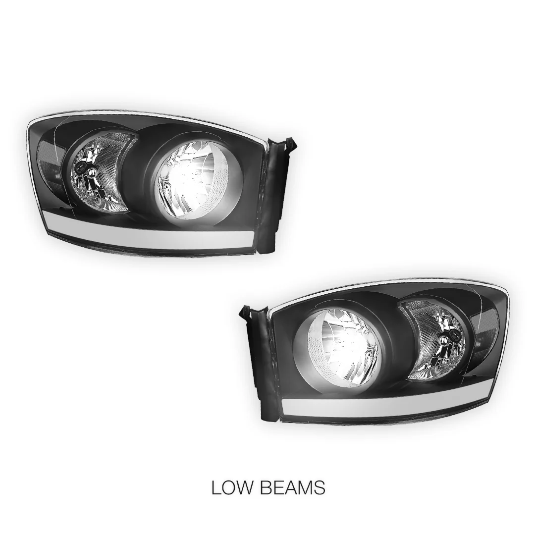 Dodge RAM 2500 (2006 - 2009) LED DRL Corner Headlights LH + RH - Image 5
