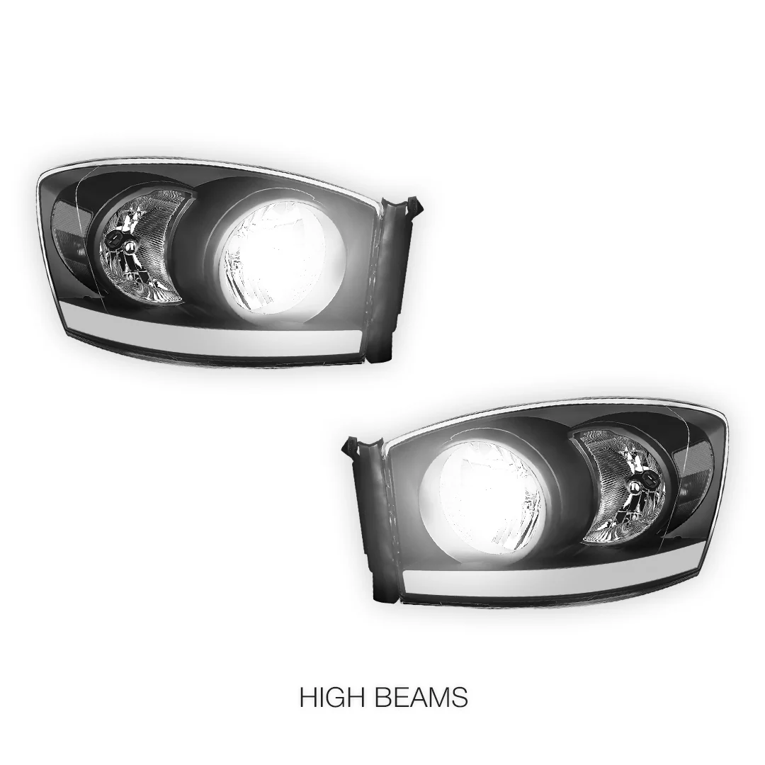 Dodge RAM 2500 (2006 - 2009) LED DRL Corner Headlights LH + RH - Image 6