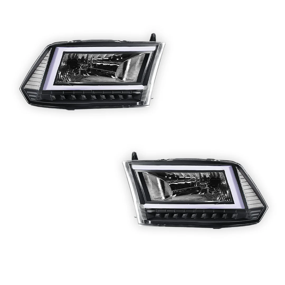 Dodge RAM 2500 (2010) C-LED DRL Sequential Signal Headlights LH + RH - Image 5