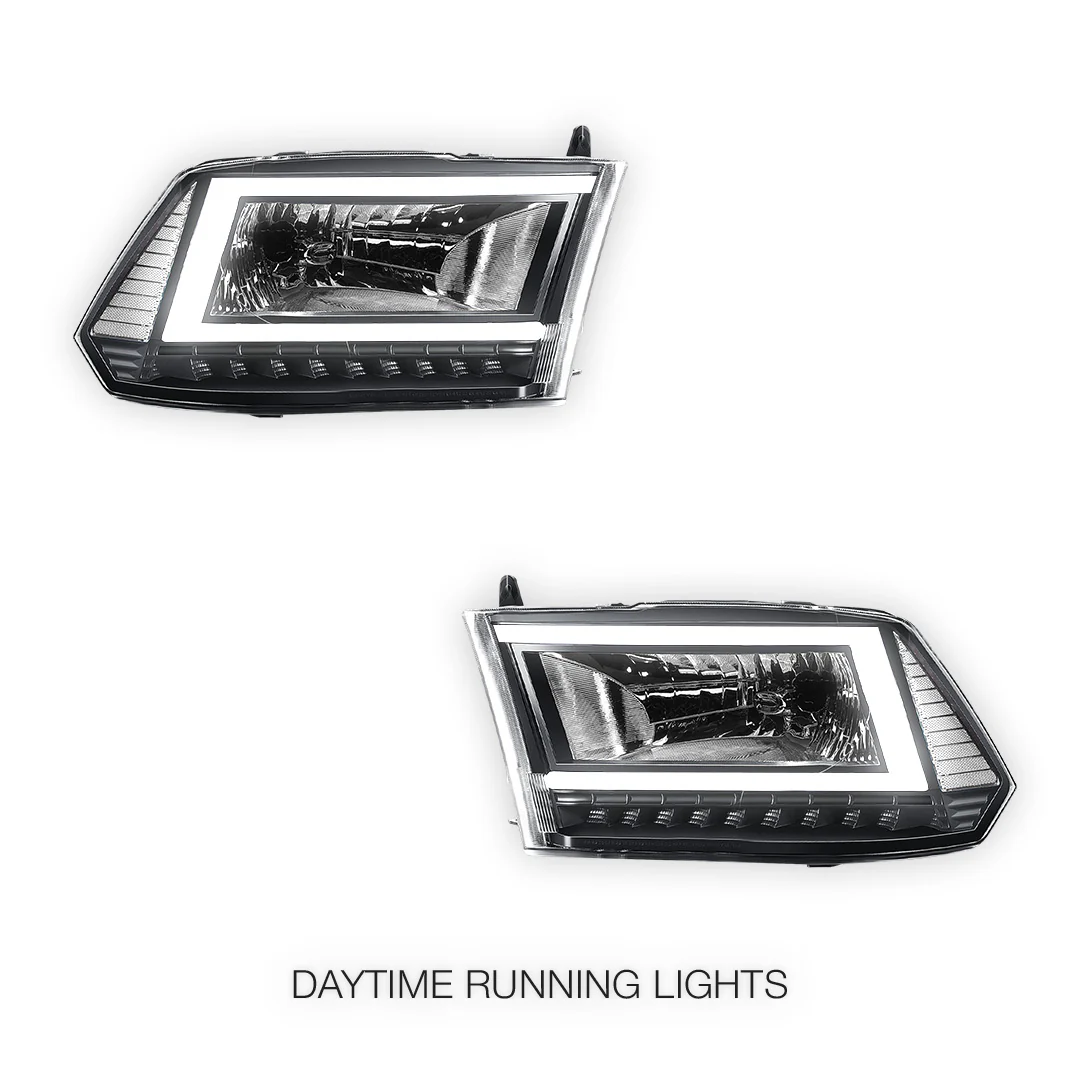 Dodge RAM 2500 (2010) C-LED DRL Sequential Signal Headlights LH + RH - Image 6