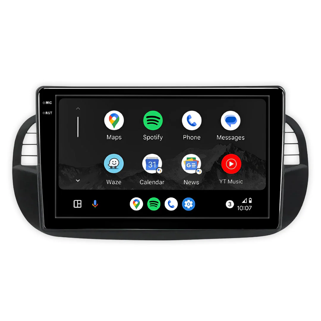 Fiat 500 Series 1 (2008 - 2014) 9" 13.3" Wireless Android 16 Car Stereo for Apple CarPlay / Android Auto - Image 3