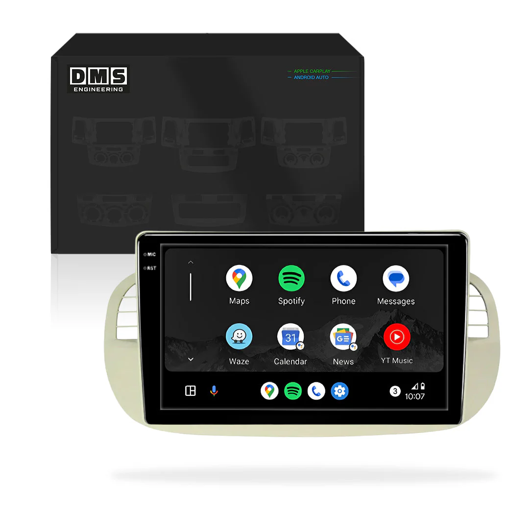Fiat 500 Series 1 (2008 - 2014) 9" 13.3" Wireless Android 16 Car Stereo for Apple CarPlay / Android Auto - Image 4
