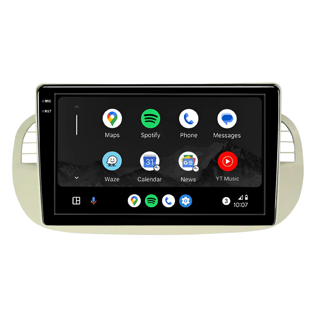 Fiat 500 Series 1 (2008 - 2014) 9" 13.3" Wireless Android 16 Car Stereo for Apple CarPlay / Android Auto - Image 6