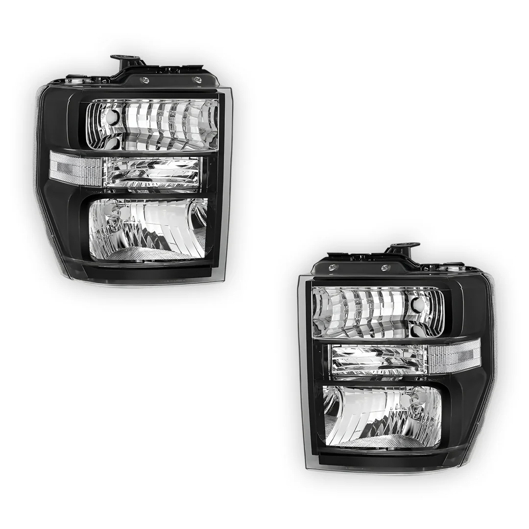 Ford E-350 Super Duty (2008 - 2021) Replacement Headlights LH + RH - Image 2