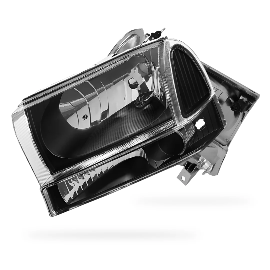 Ford Excursion (2000 - 2004) Replacement Headlights and Bumper Lights LH + RH