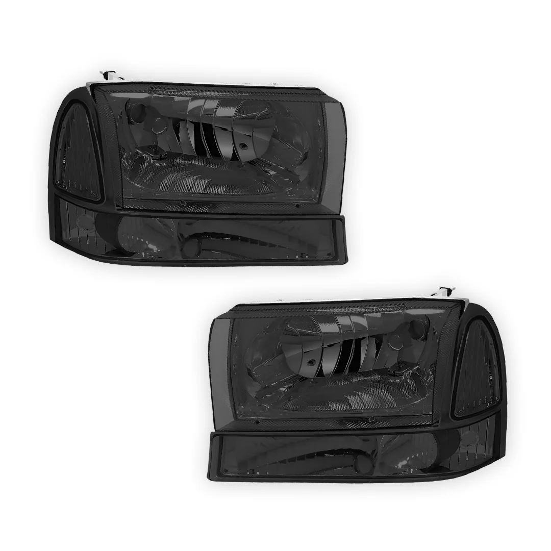 Ford Excursion (2000 - 2004) Replacement Headlights and Bumper Lights LH + RH - Image 14