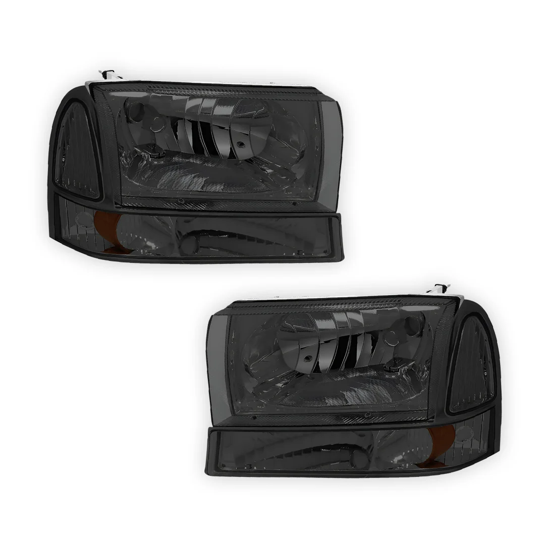 Ford Excursion (2000 - 2004) Replacement Headlights and Bumper Lights LH + RH - Image 17