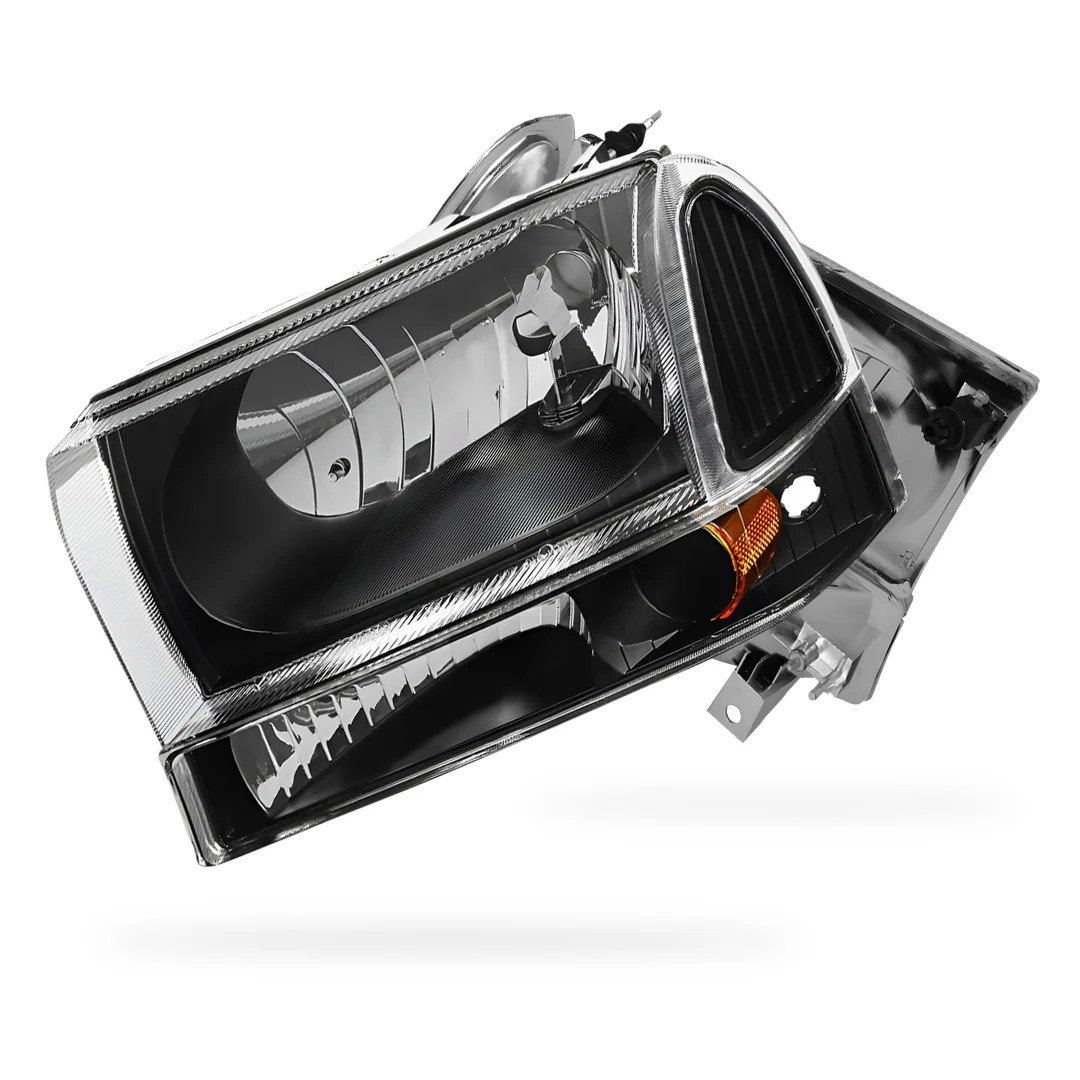 Ford Excursion (2000 - 2004) Replacement Headlights and Bumper Lights LH + RH - Image 4