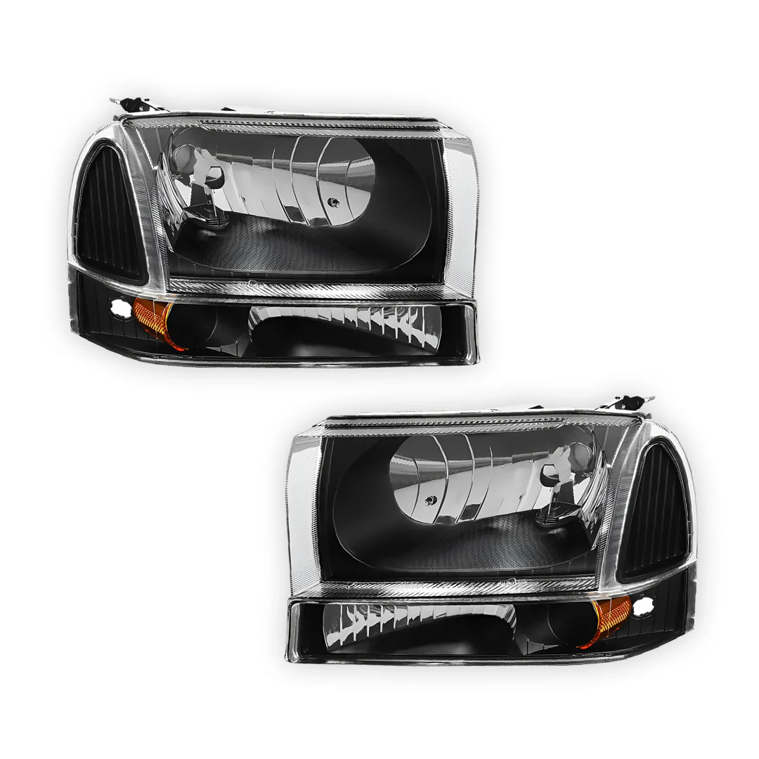 Ford Excursion (2000 - 2004) Replacement Headlights and Bumper Lights LH + RH - Image 5