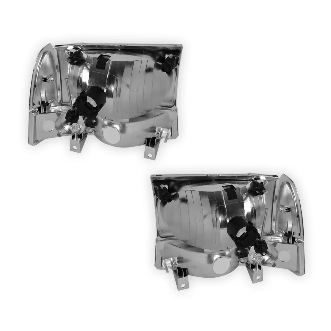 Ford Excursion (2000 - 2004) Replacement Headlights and Bumper Lights LH + RH - Image 6