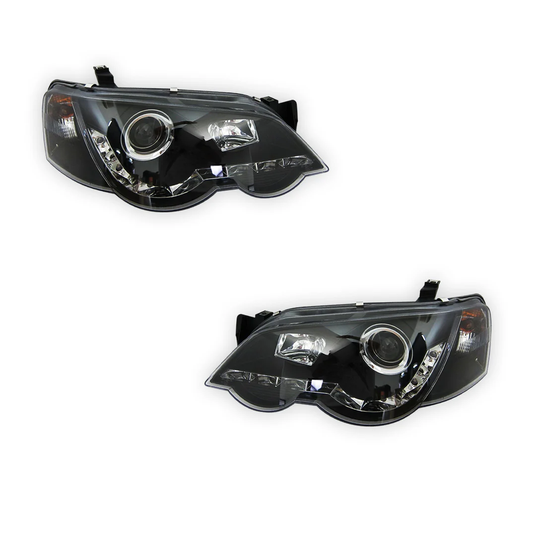 Ford Falcon BA / BF (2002 - 2008) LED DRL Projector Headlights LH + RH - Image 5