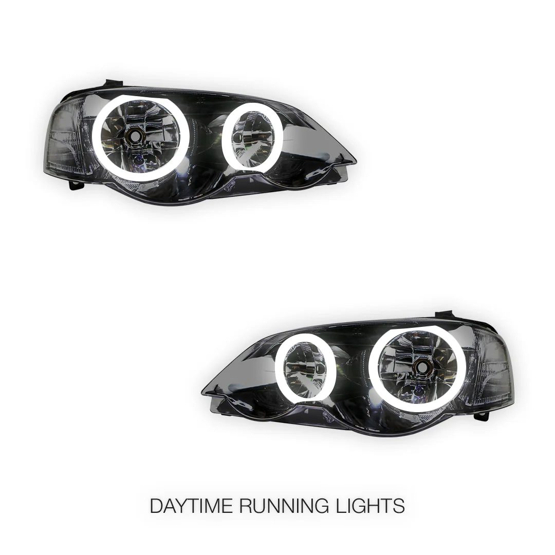 Ford Falcon BA / BF (2002 - 2008) LED DRL Projector Headlights LH + RH - Image 6