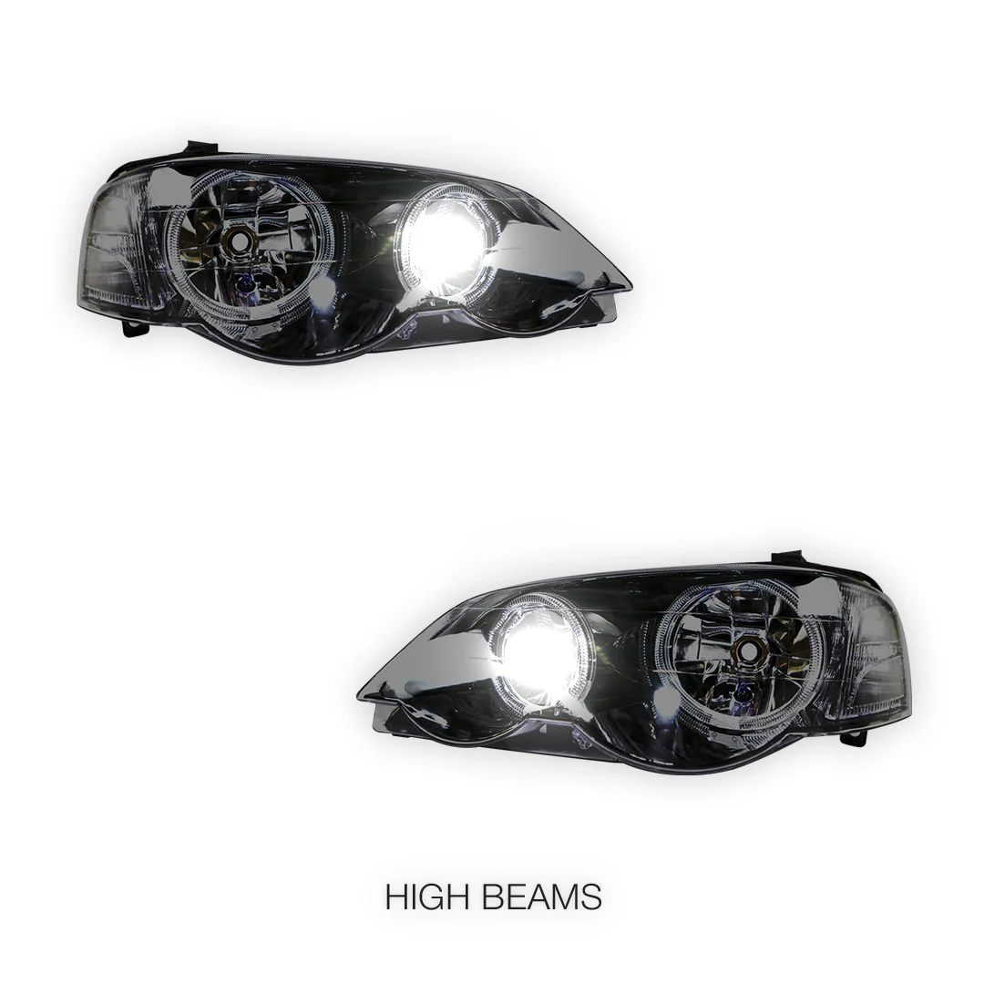 Ford Falcon BA / BF (2002 - 2008) LED DRL Projector Headlights LH + RH - Image 8