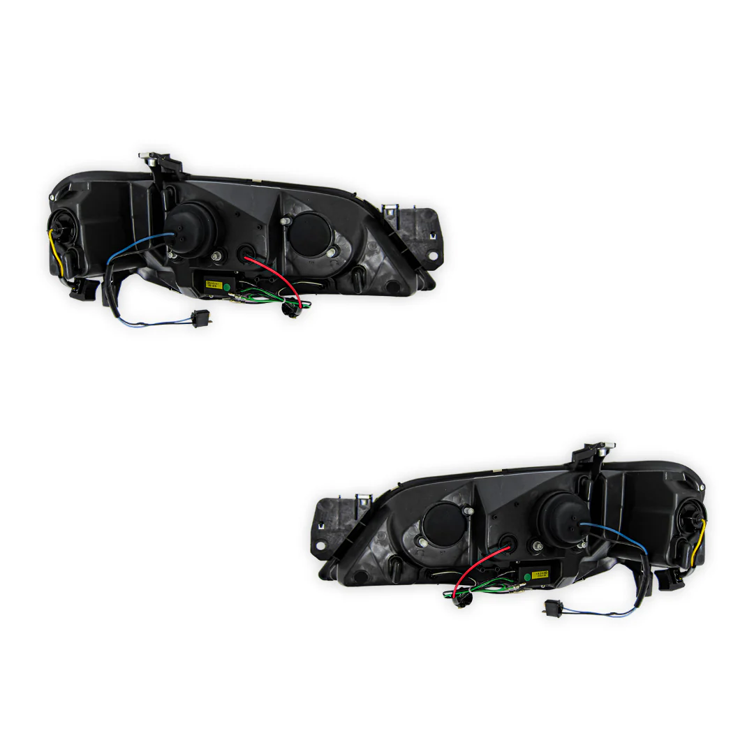 Ford Falcon BF Series 2 (2006 - 2008) Black LED Headlights LH + RH - Image 7