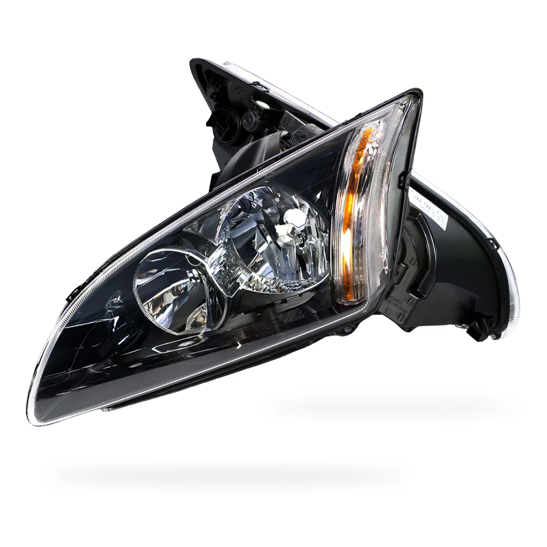 Ford Focus LS / LT (2007 - 2009) Black OEM Style Headlights LH + RH