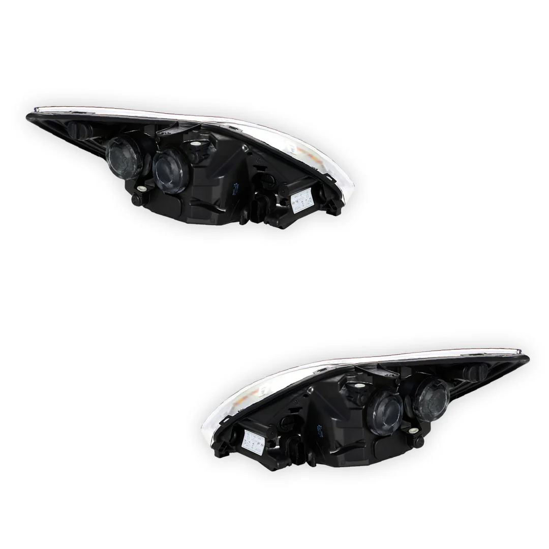Ford Focus LV (2009 - 2011) Chrome OEM Style Headlights LH + RH - Image 3