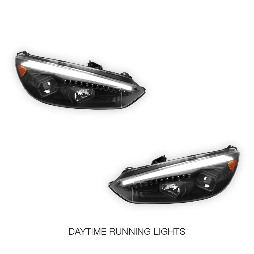 Ford Focus LZ (2015- 2018) 3D LED DRL Projector Headlights LH + RH - Image 2