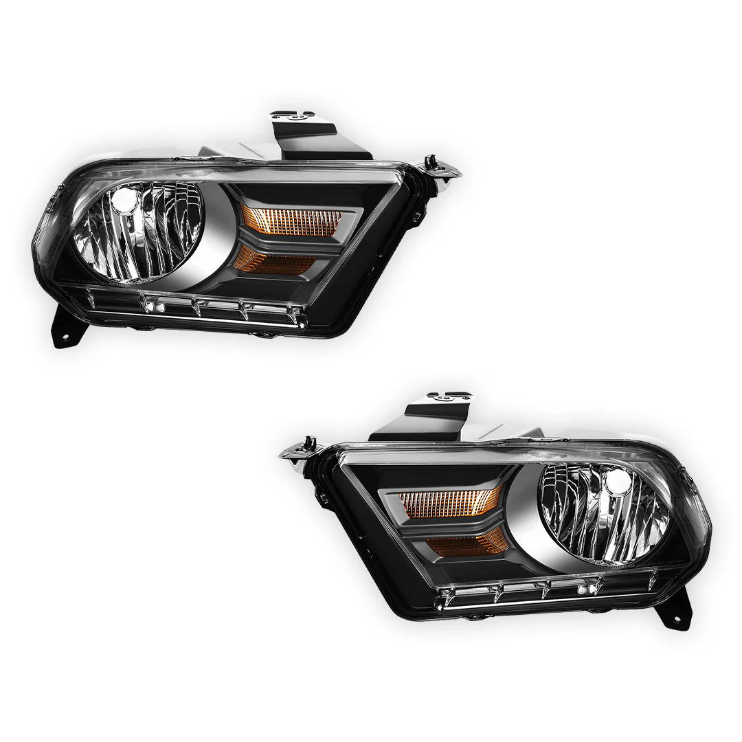 Ford Mustang (2010 - 2014) Replacement Headlights LH + RH - Image 2