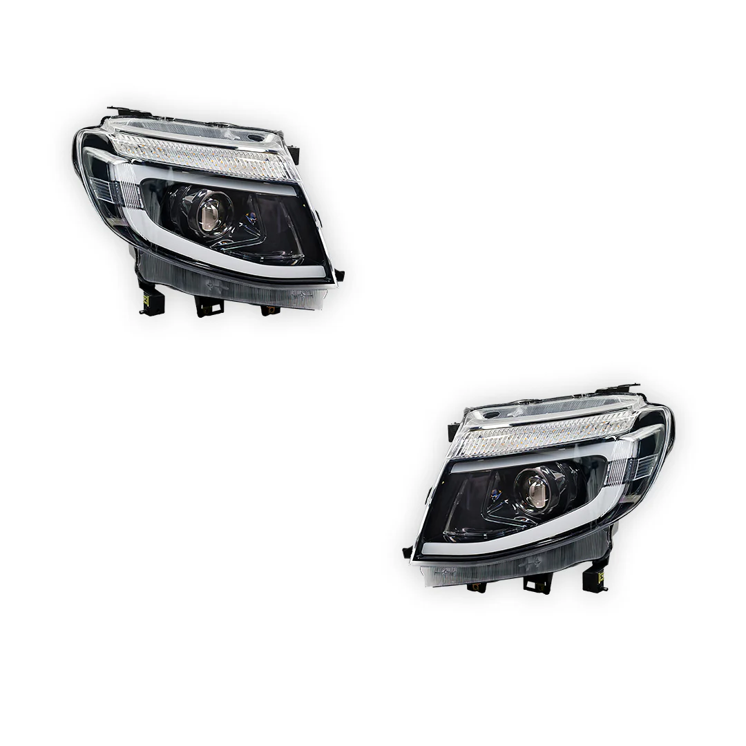 Ford Ranger PX MK1 (2011 - 2015) LED DRL Projector Headlights LH + RH - Image 6