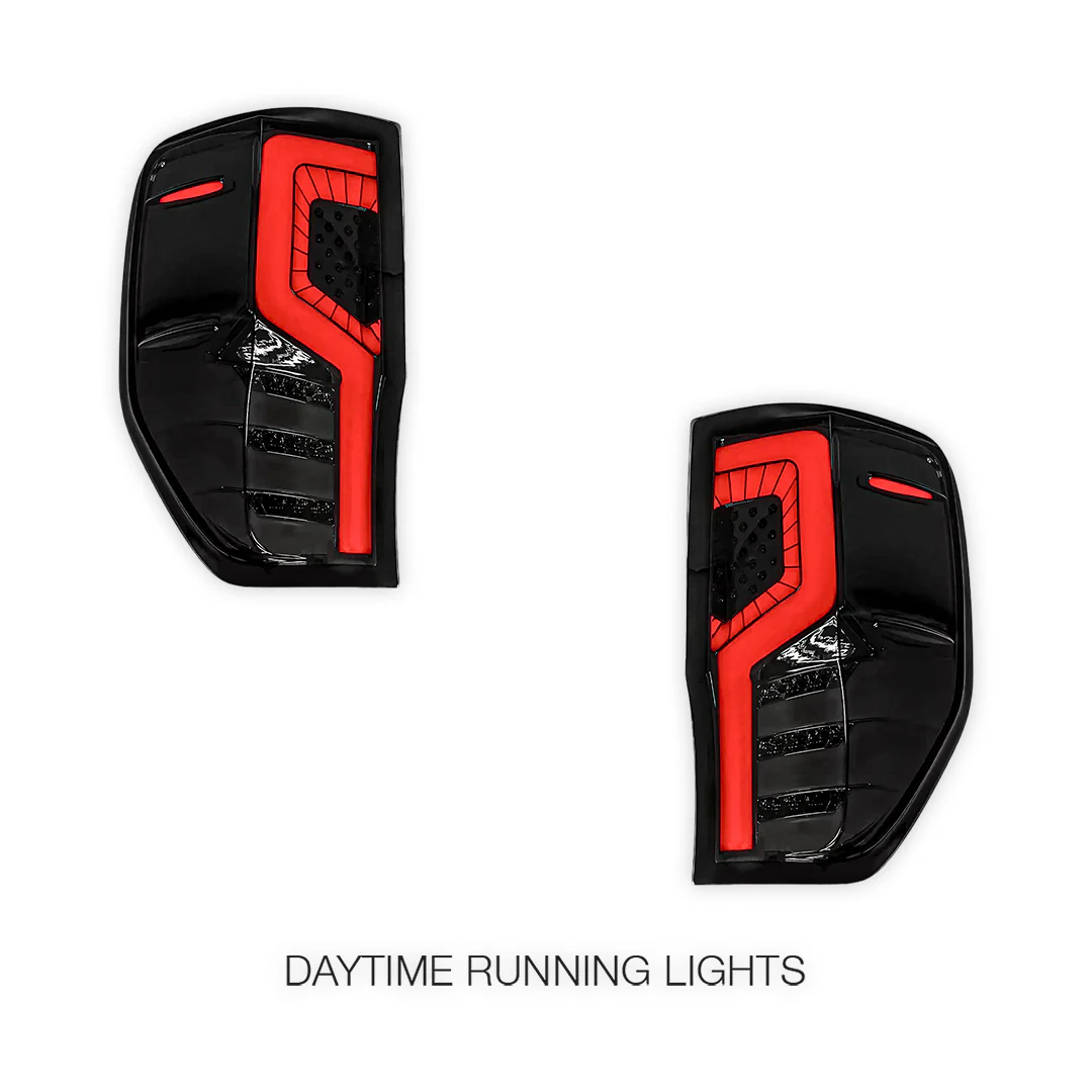 Ford Ranger PX MK1 / MK2 / MK3 (2012 - 2021) Smoked Razor-Style LED Tail Lights LH + RH - Image 5