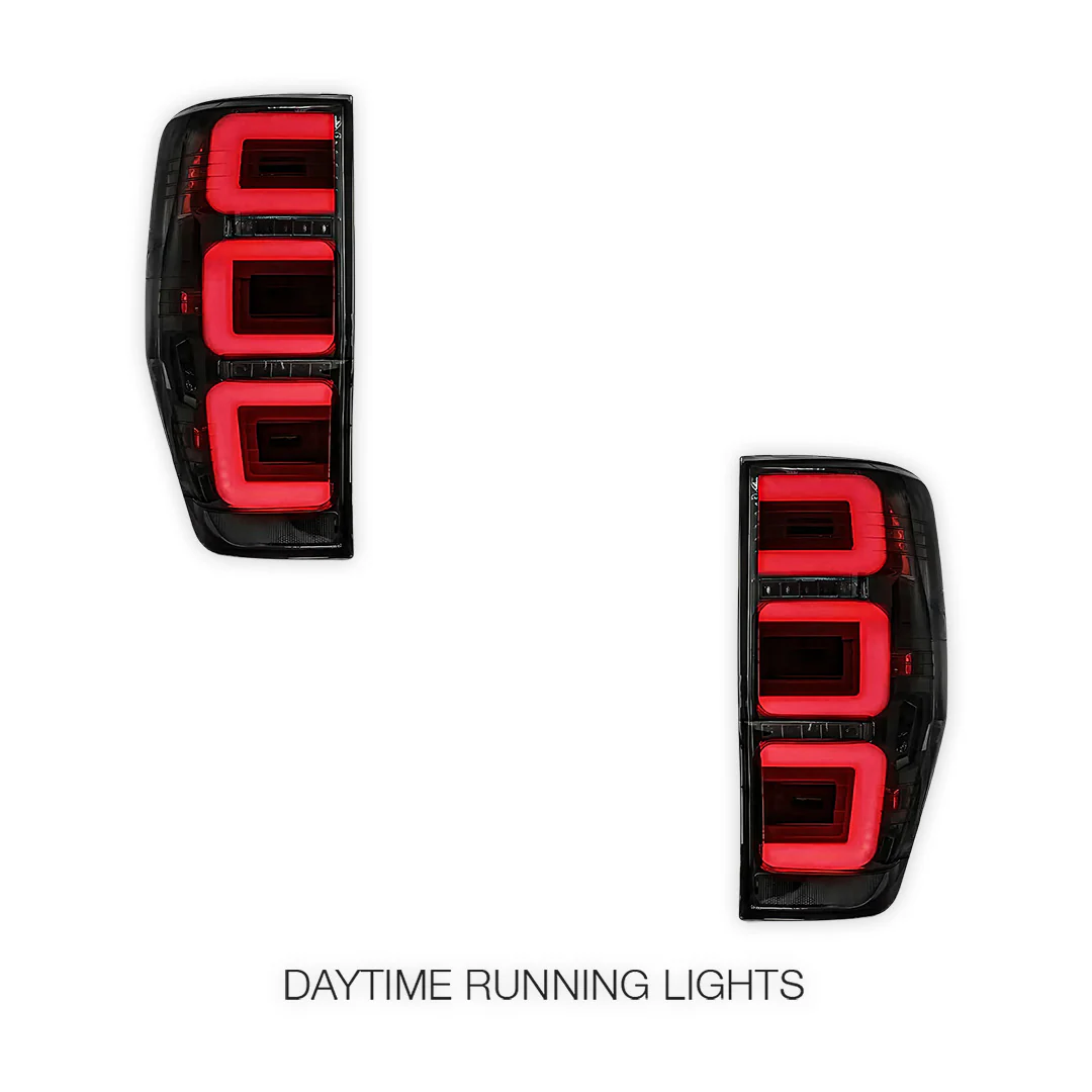 Ford Ranger PX MK1 / MK2 / MK3 (2012 - 2021) Smoked Triple-Eye Style LED Tail Lights LH + RH - Image 5